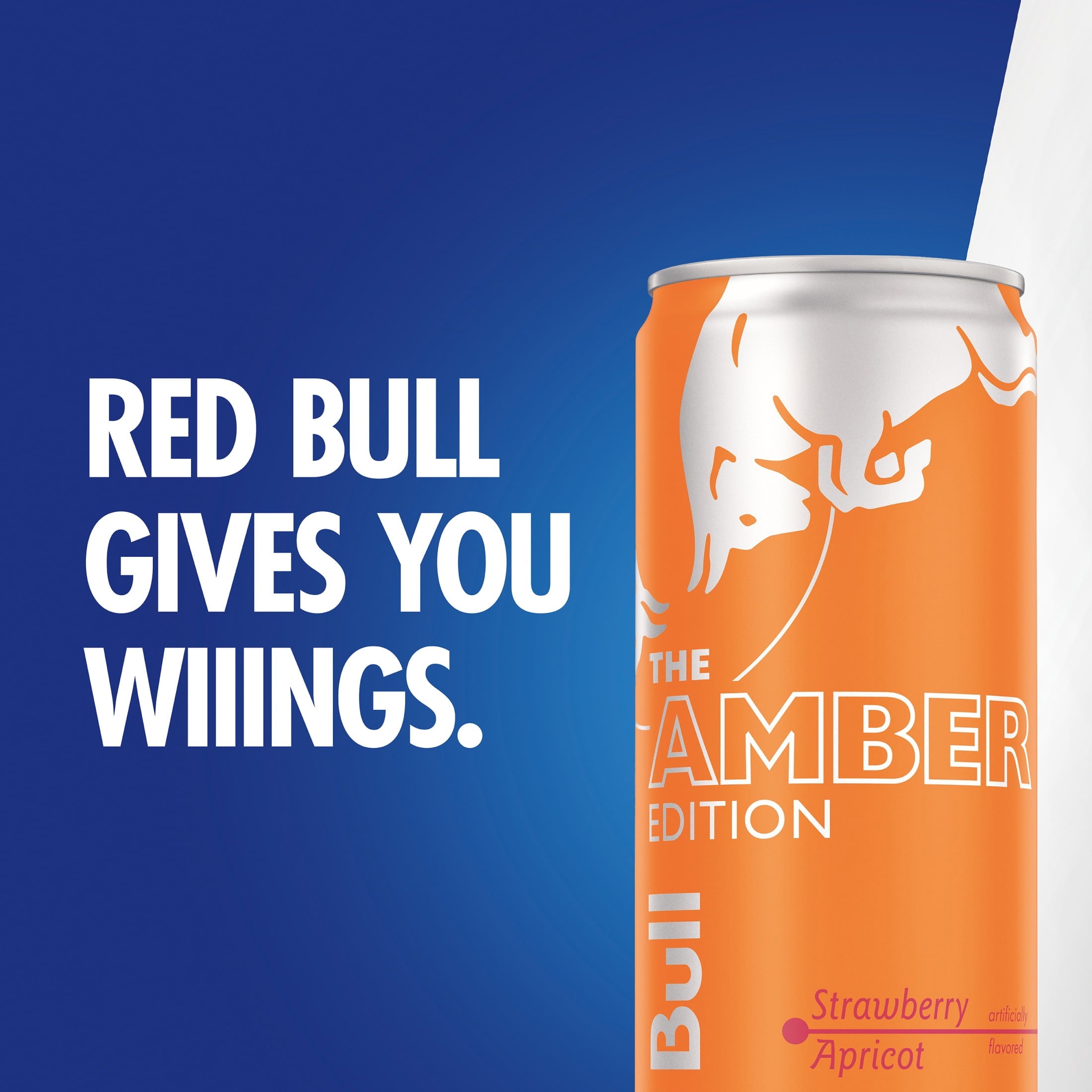 Red Bull Amber Edition Energy Drink, Strawberry Apricot, 114mg Caffeine, 12 fl. oz., Pack of 4 Cans