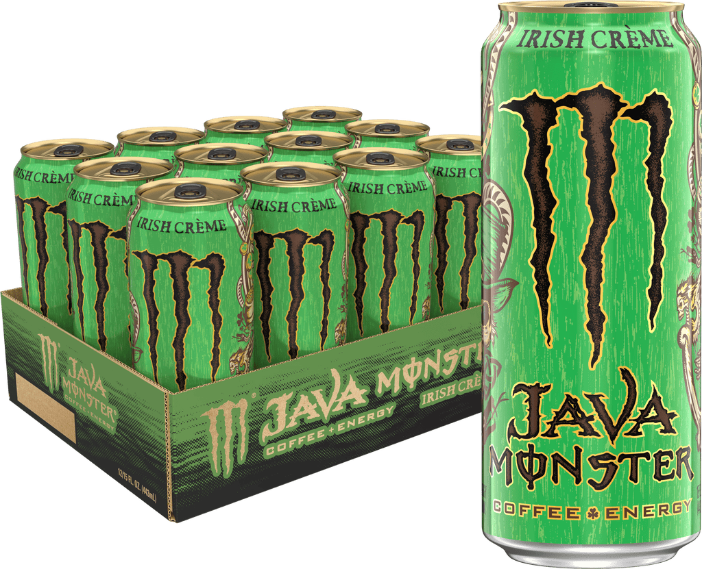(12 Cans) Java Monster Irish Blend, Coffee + Energy 15 fl oz