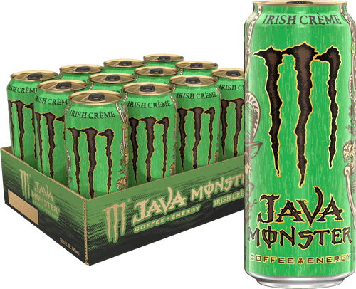 (12 Cans) Java Monster Irish Blend, Coffee + Energy 15 fl oz