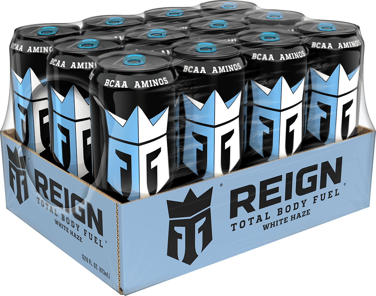 Reign Total Body Fuel, White Haze, Performance Energy Drink, 16 fl oz, 12 Cans