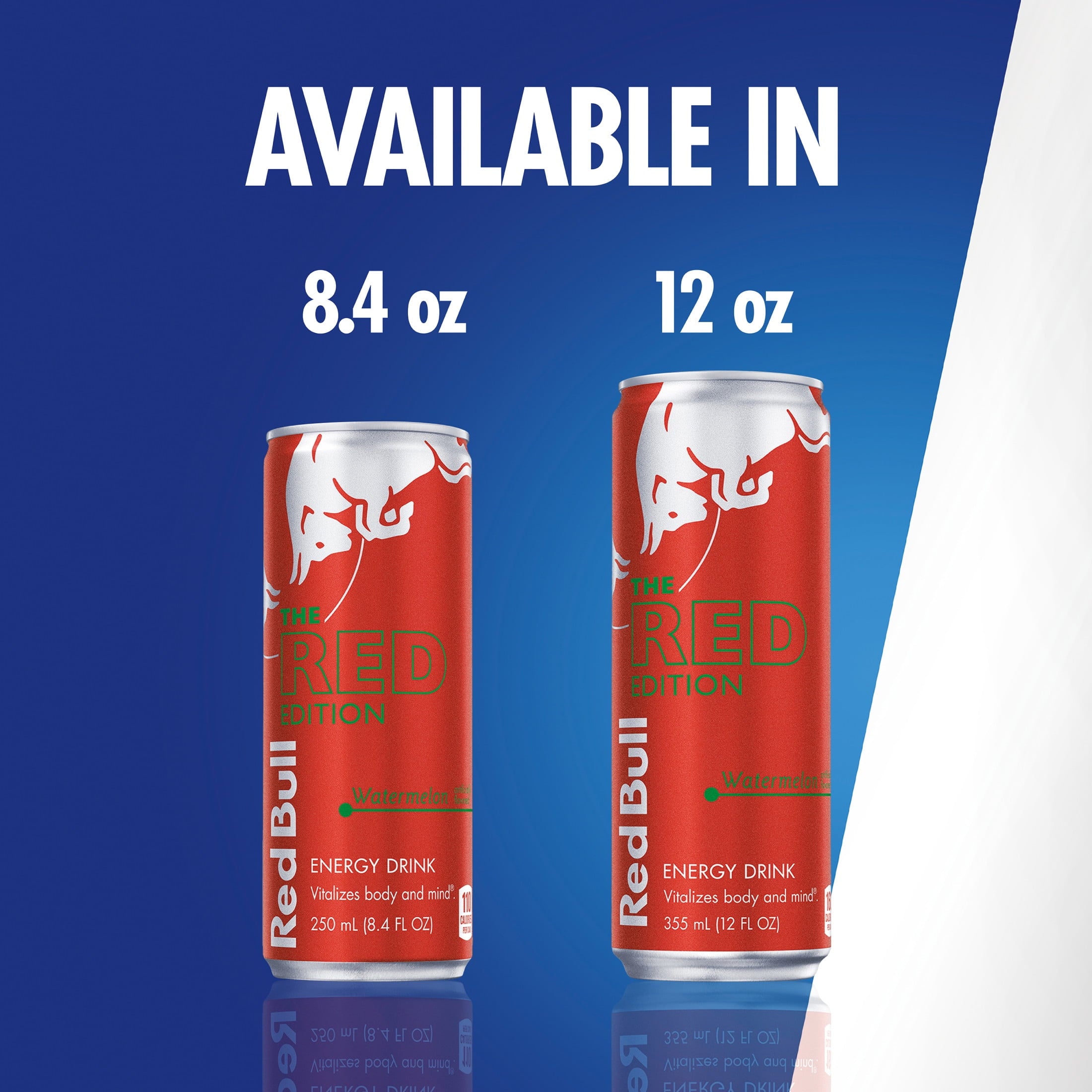 Red Bull Red Edition Energy Drink, Watermelon, 12 fl. oz., Pack of 4 Cans