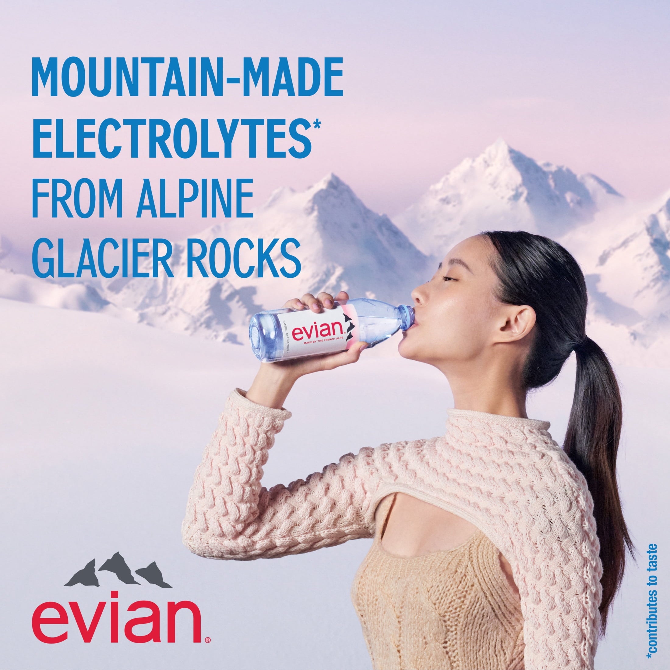 evian Natural Spring Water, 16.9 fl oz, 6 Pack Bottles