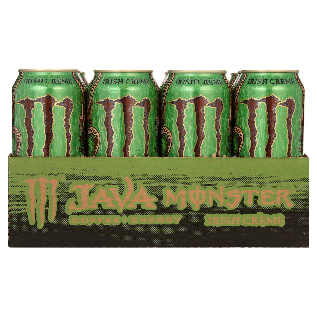 (12 Cans) Java Monster Irish Blend, Coffee + Energy 15 fl oz