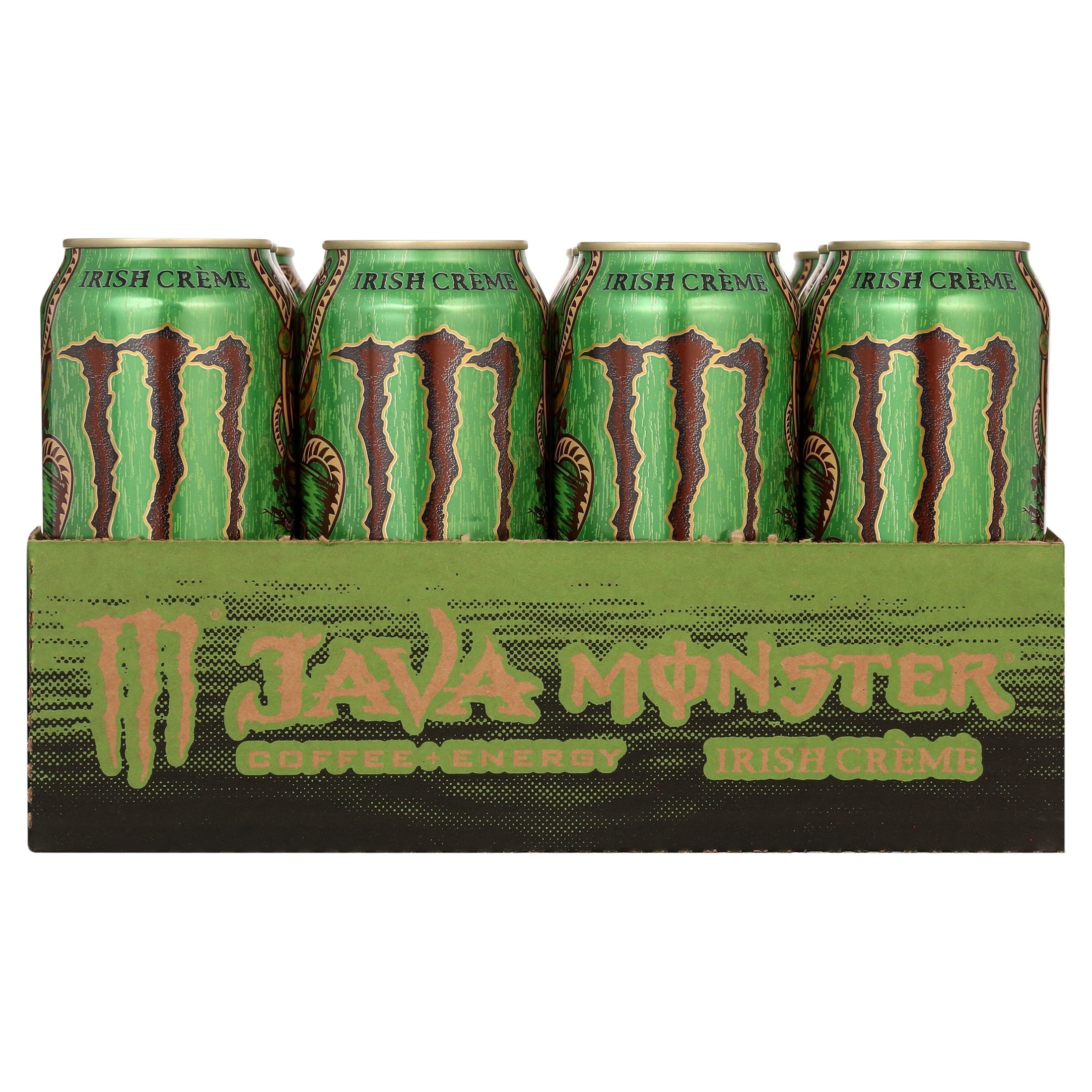 (12 Cans) Java Monster Irish Blend, Coffee + Energy 15 fl oz