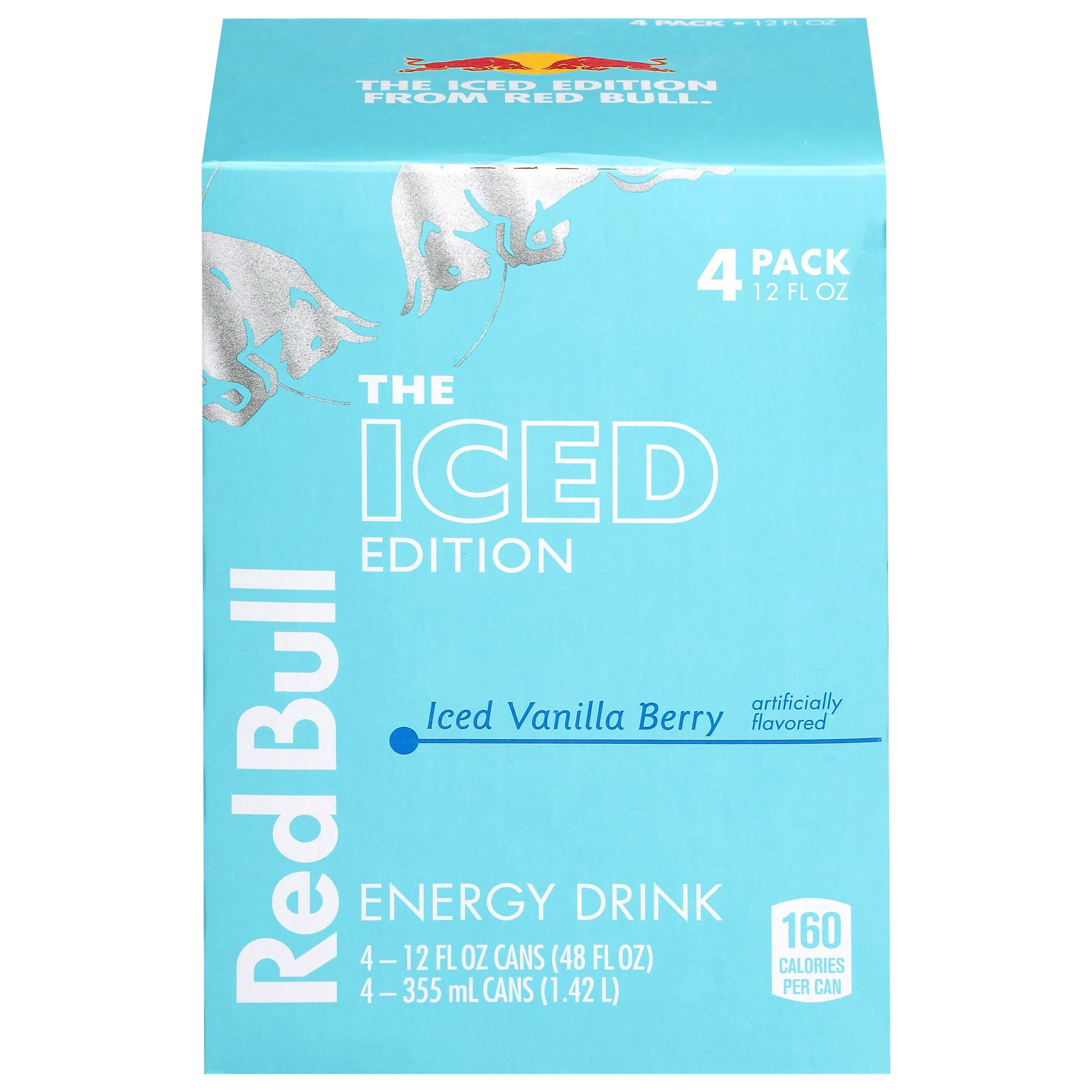 Red Bull Iced Edition Energy Drink, Iced Vanilla Berry, 12 fl. oz., Pack of 4