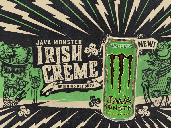 (12 Cans) Java Monster Irish Blend, Coffee + Energy 15 fl oz