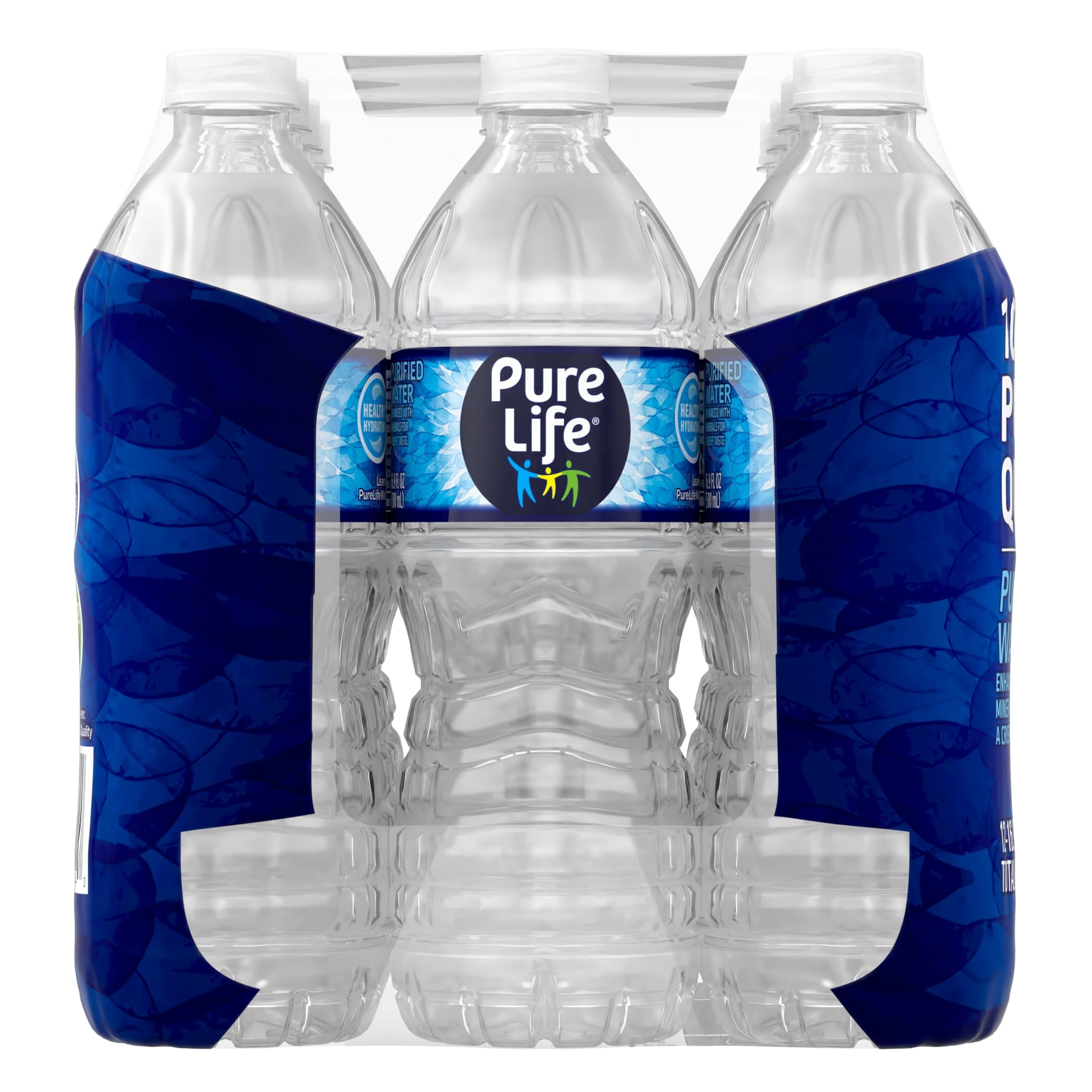 Pure Life Purified Water, 16.9 fl oz, 12-pack Plastic Bottles