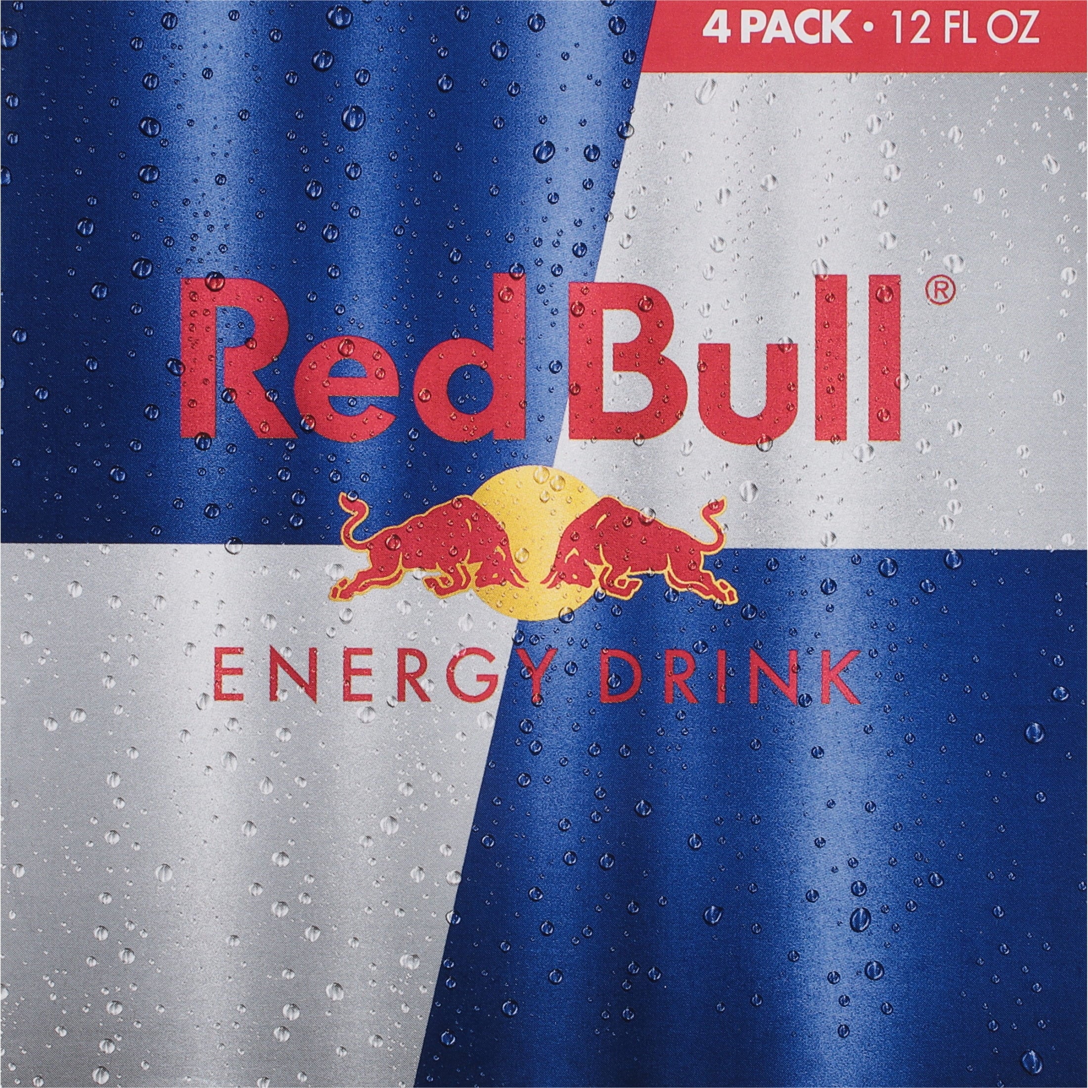 Red Bull Energy Drink, 114mg Caffeine, 12 fl. oz., Pack of 4 Cans