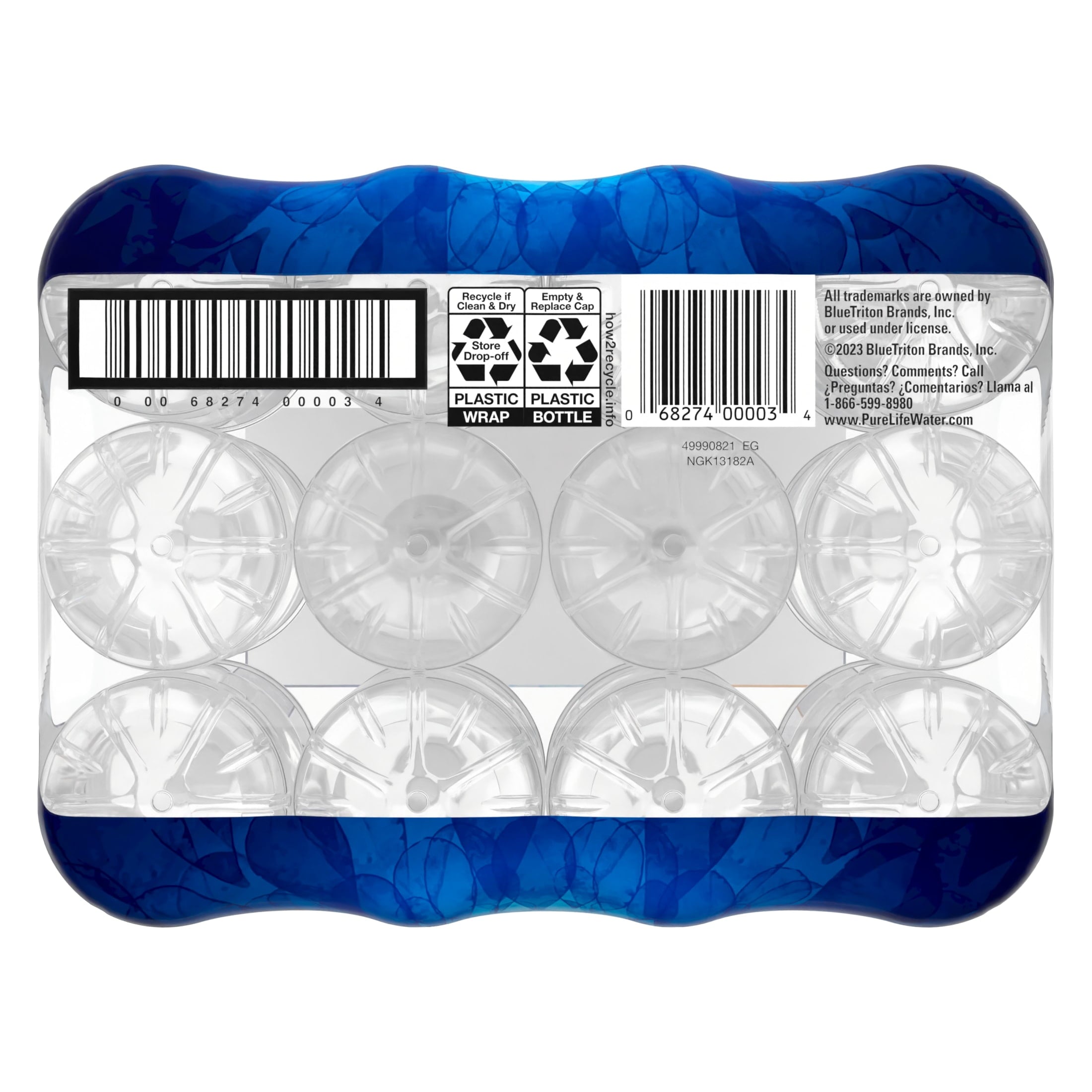 Pure Life Purified Water, 12 fl oz, 12-pack Plastic Bottles