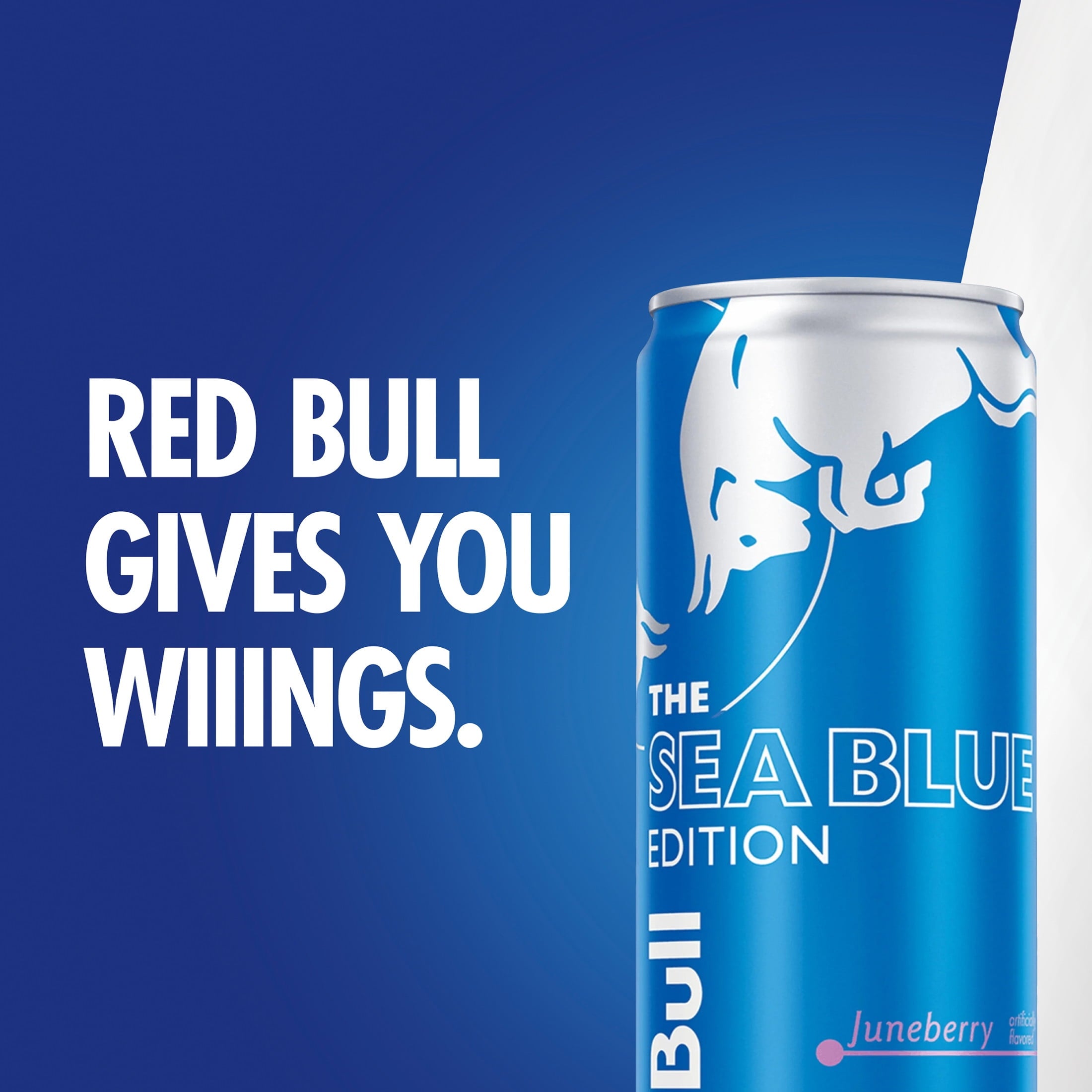 Red Bull Sea Blue Edition Energy Drink, Juneberry, 12 fl. oz. Can, 114mg Caffeine