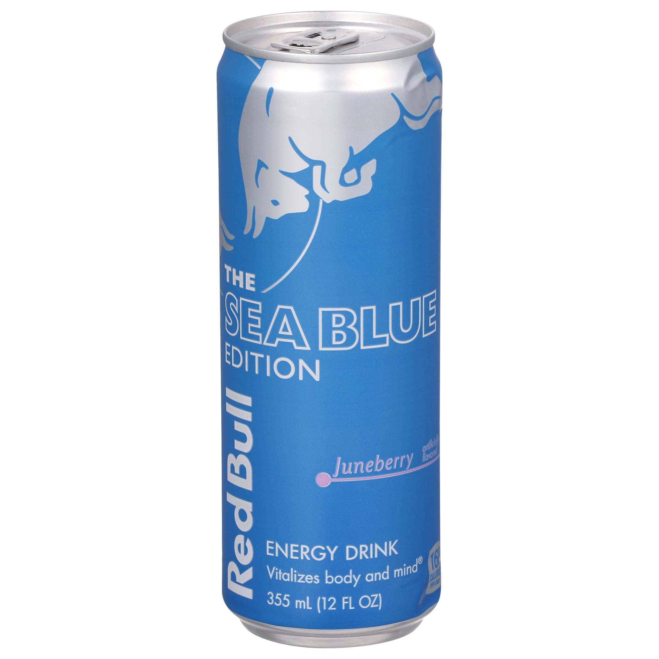 Red Bull Sea Blue Edition Energy Drink, Juneberry, 12 fl. oz. Can, 114mg Caffeine