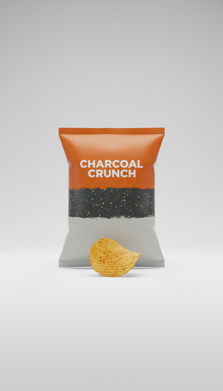 Charcoal Crunch single-serve chips
