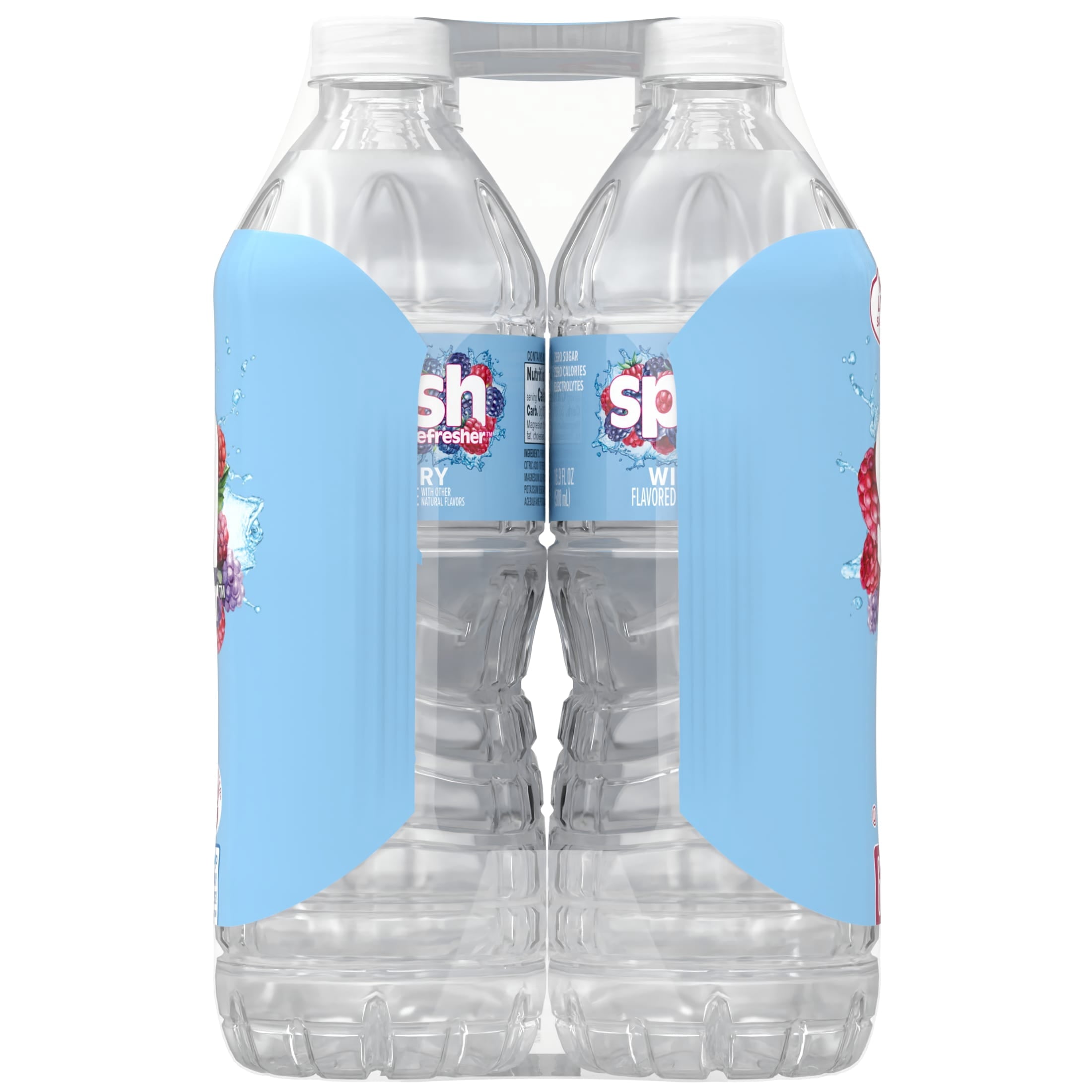 Splash Blast Wild Berry Flavored Water, 16.9 fl oz, 6-pack Plastic Bottles