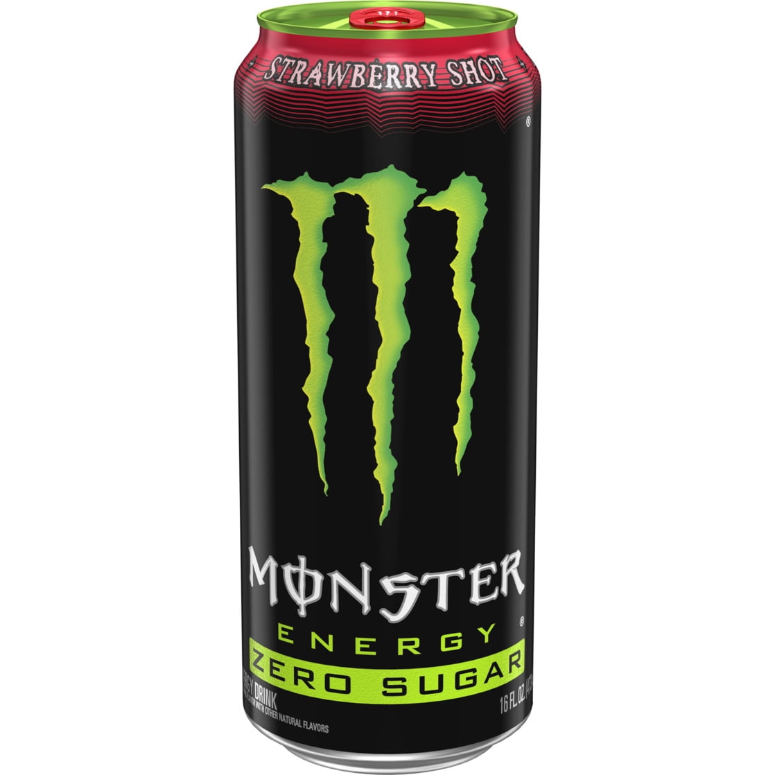 Monster Energy, Strawberry Shot, Zero Sugar, Energy Drink, 16 fl oz, Can