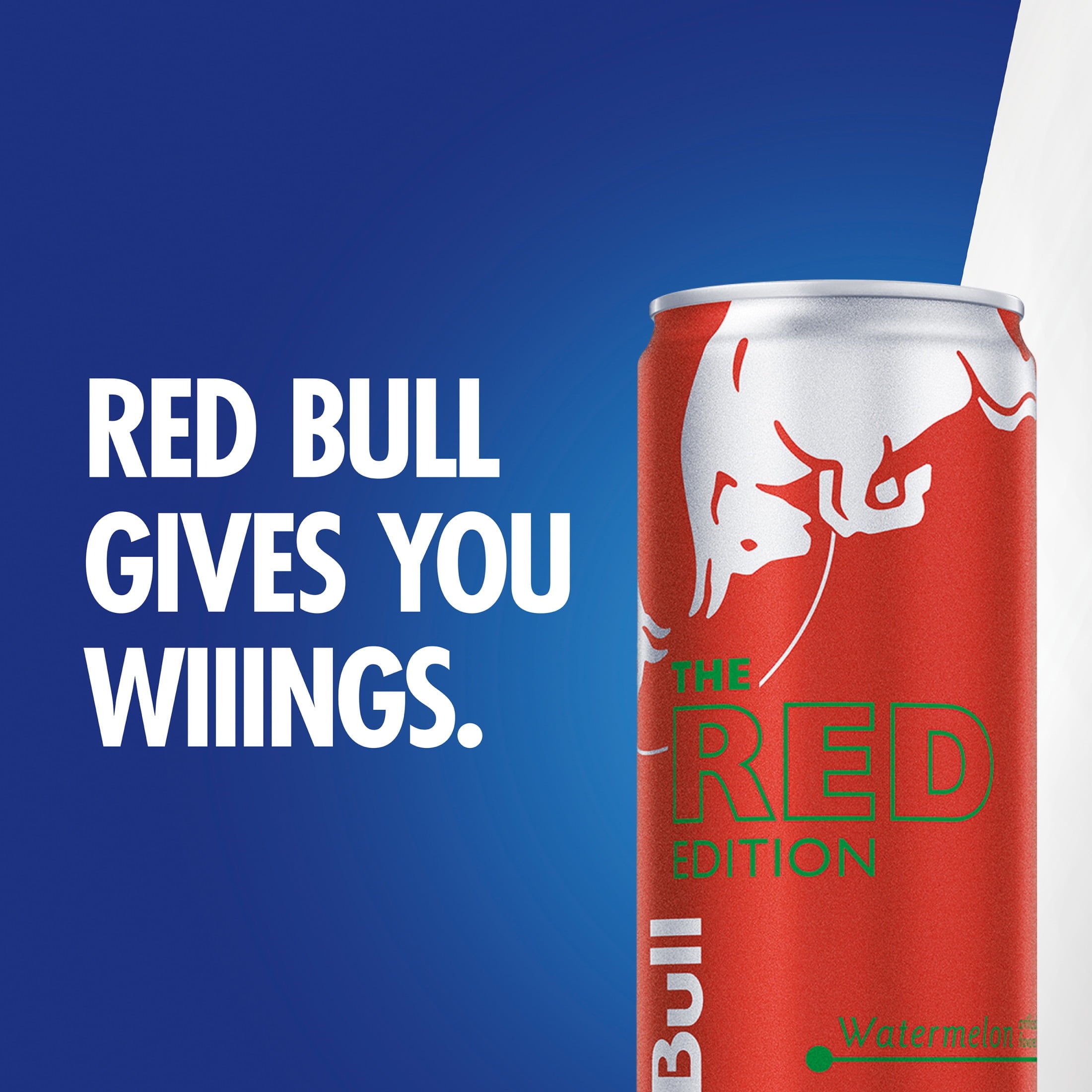 Red Bull Red Edition Energy Drink, Watermelon, 12 fl. oz., Pack of 4 Cans