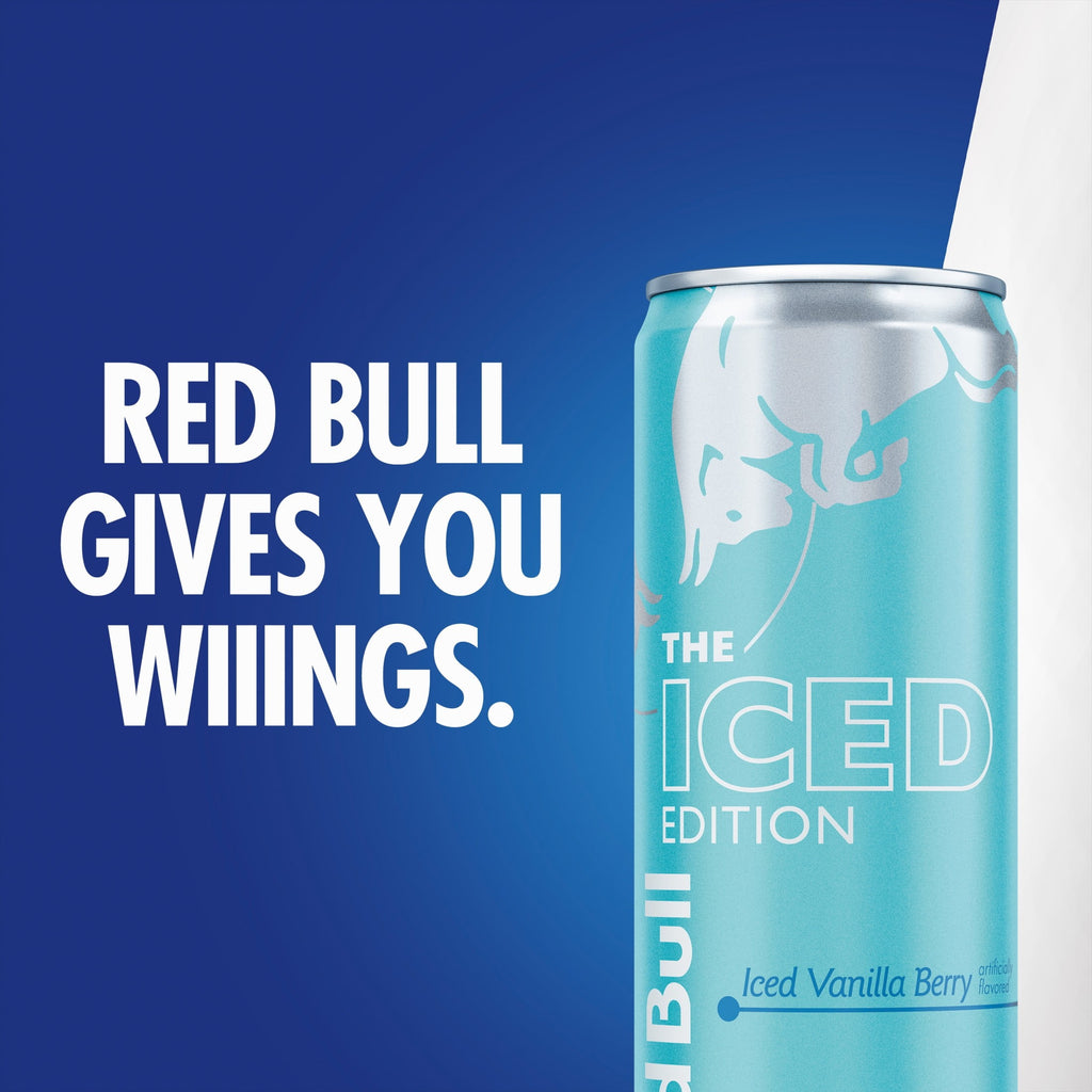 Red Bull Iced Edition Energy Drink, Iced Vanilla Berry, 12 fl. oz., Pack of 4