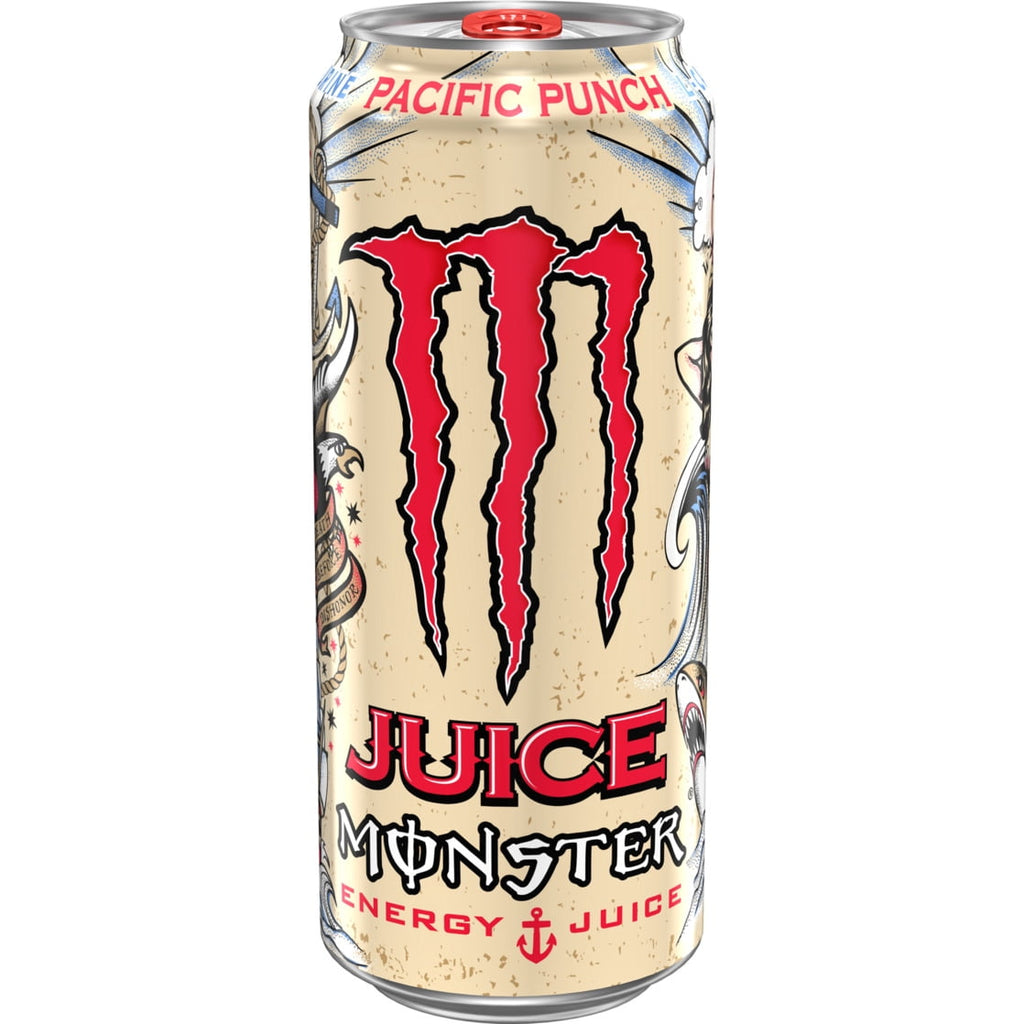 Monster Energy Juice, Pacific Punch, Juice + Energy Drink, 16 Fl Oz