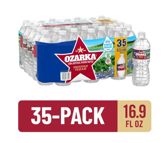 Ozarka Spring Water, 16.9 fl oz Plastic Bottles , 35-Pack