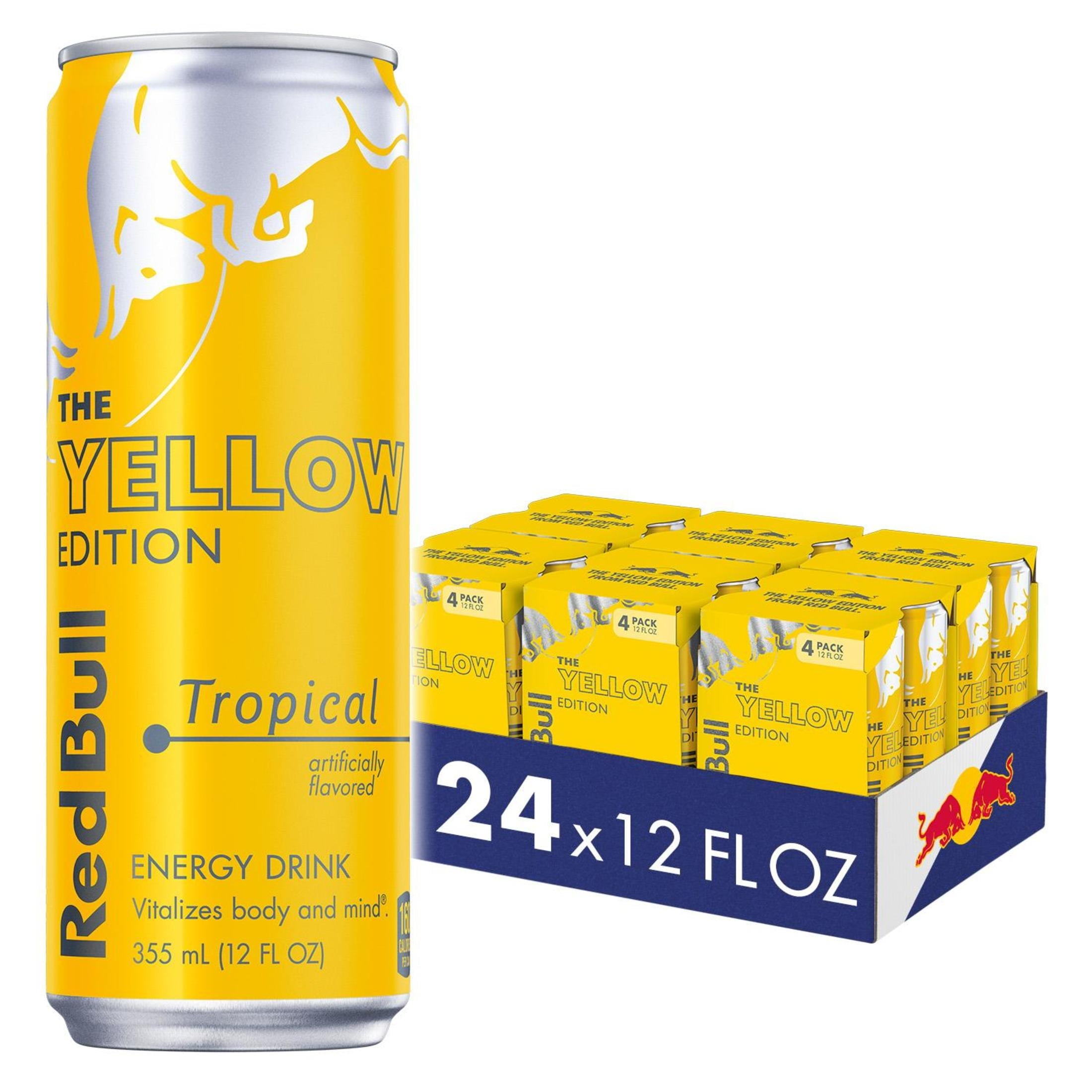 Red Bull Amber Edition Energy Drink, Strawberry Apricot, 114mg Caffeine, 12 fl. oz., Pack of 4 Cans