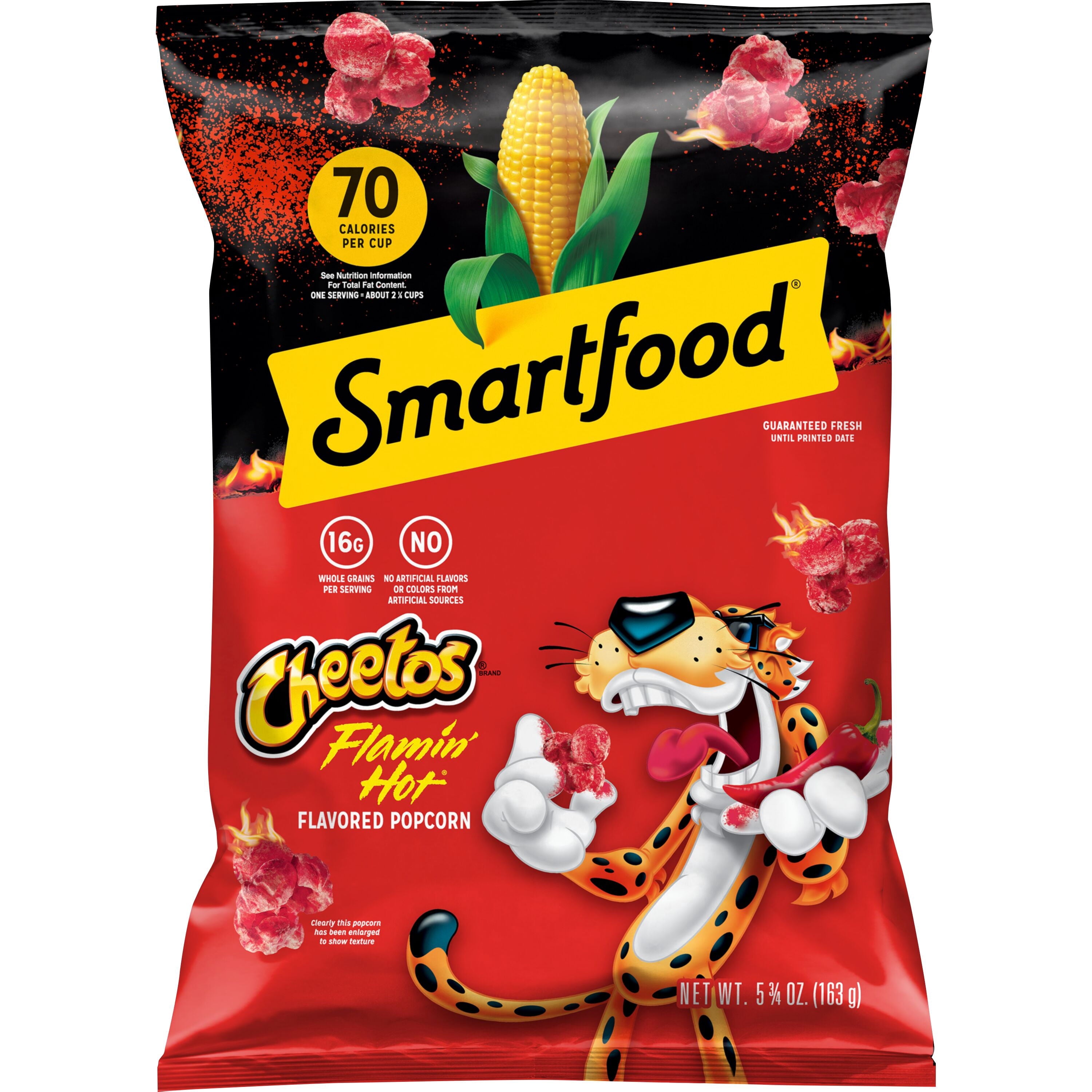 Smartfood No Artificial Colors or Flavors Cheetos Flamin’ Hot Popcorn Bag, 5.75 oz