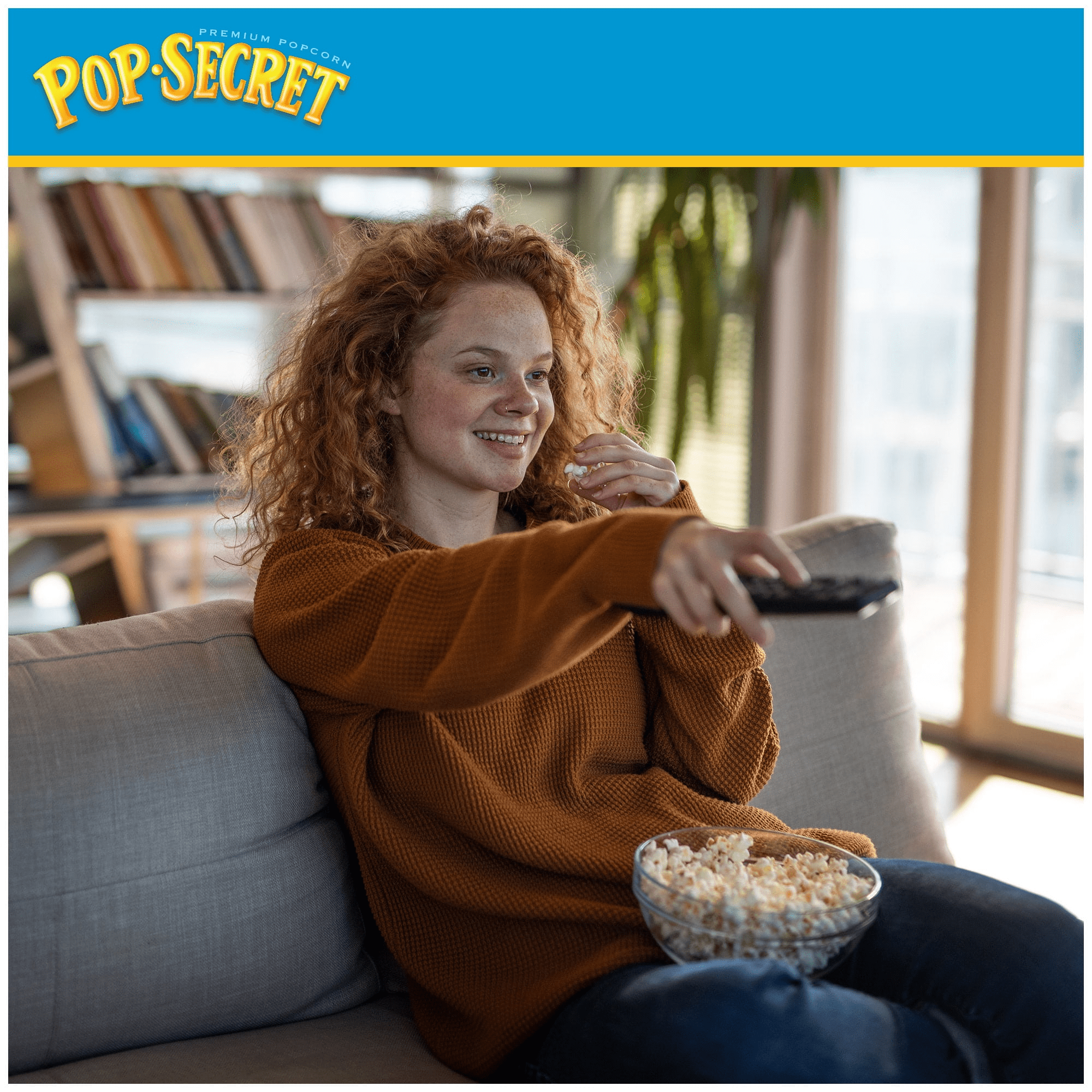 Pop Secret Popcorn, Double Butter Microwave Popcorn, 3.2 oz Sharing Bags, 12 Ct