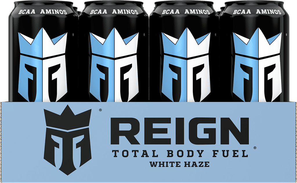 Reign Total Body Fuel, White Haze, Performance Energy Drink, 16 fl oz, 12 Cans