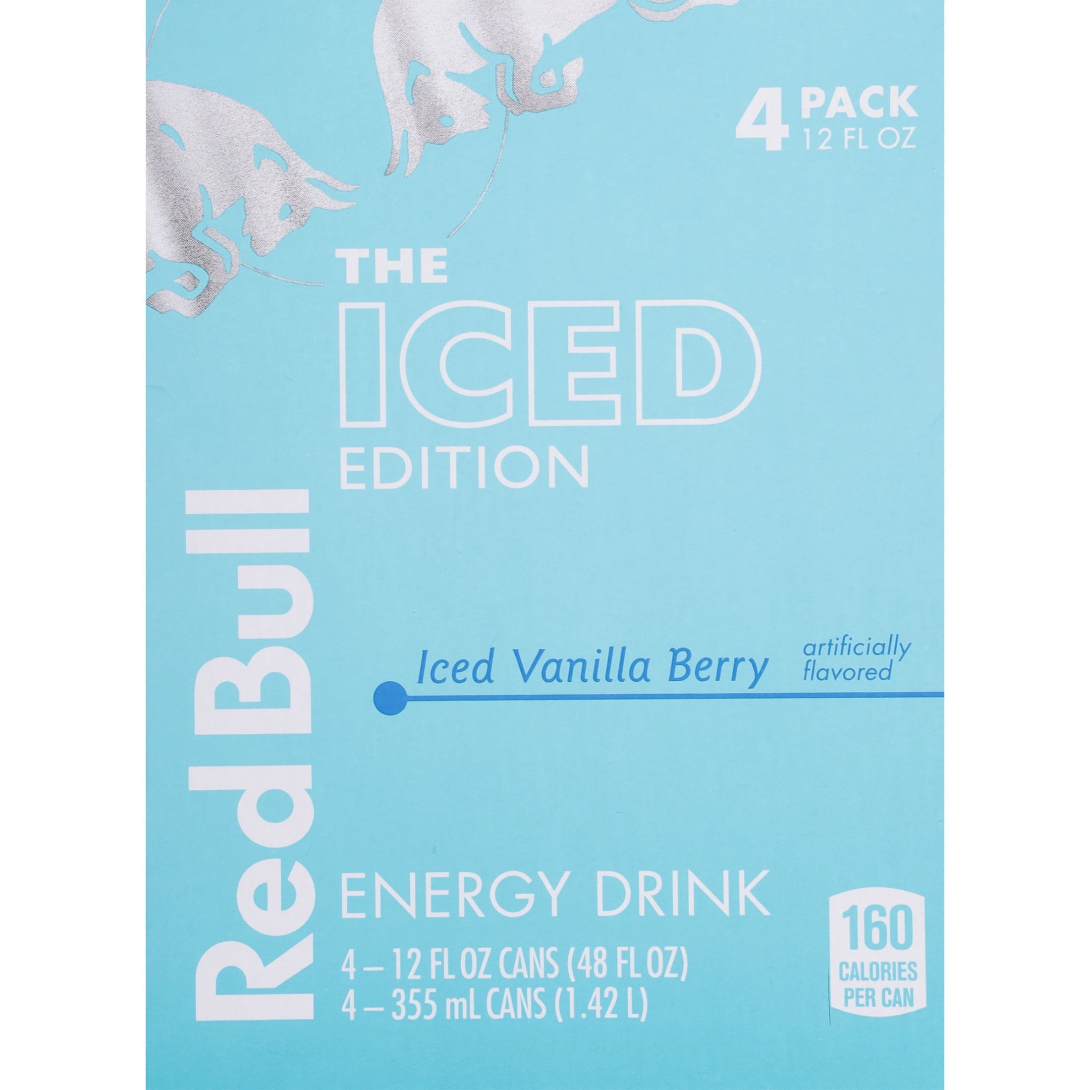 Red Bull Iced Edition Energy Drink, Iced Vanilla Berry, 12 fl. oz., Pack of 4