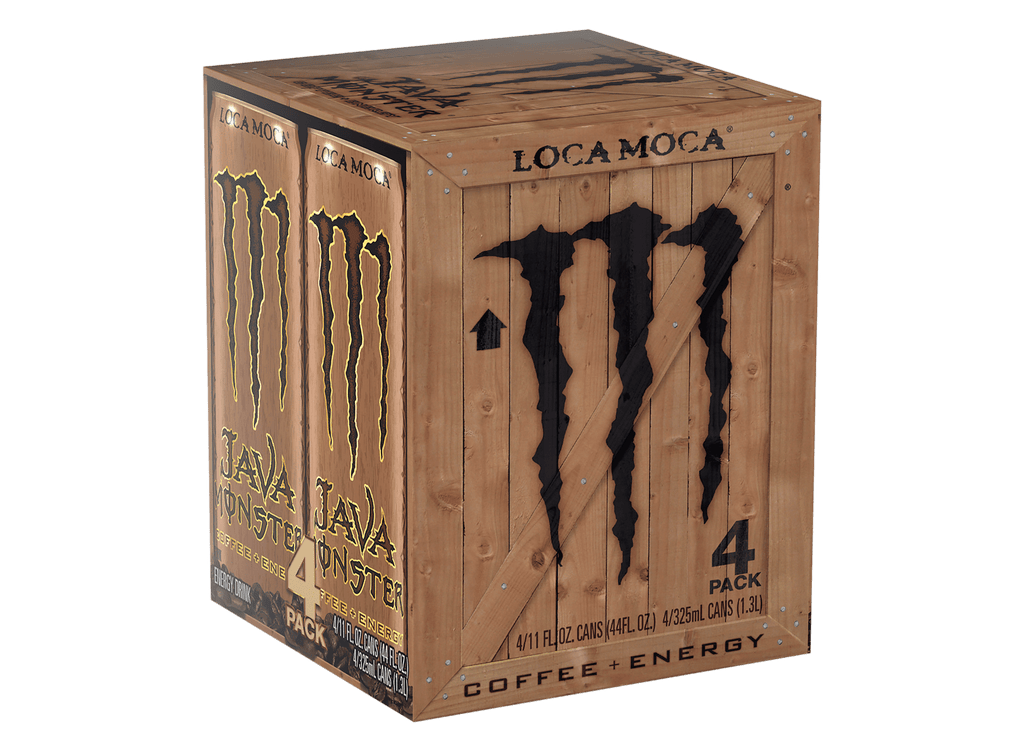 Java Monster Loca Moca, Coffee + Energy Drink, 11 fl oz, 4 Pack