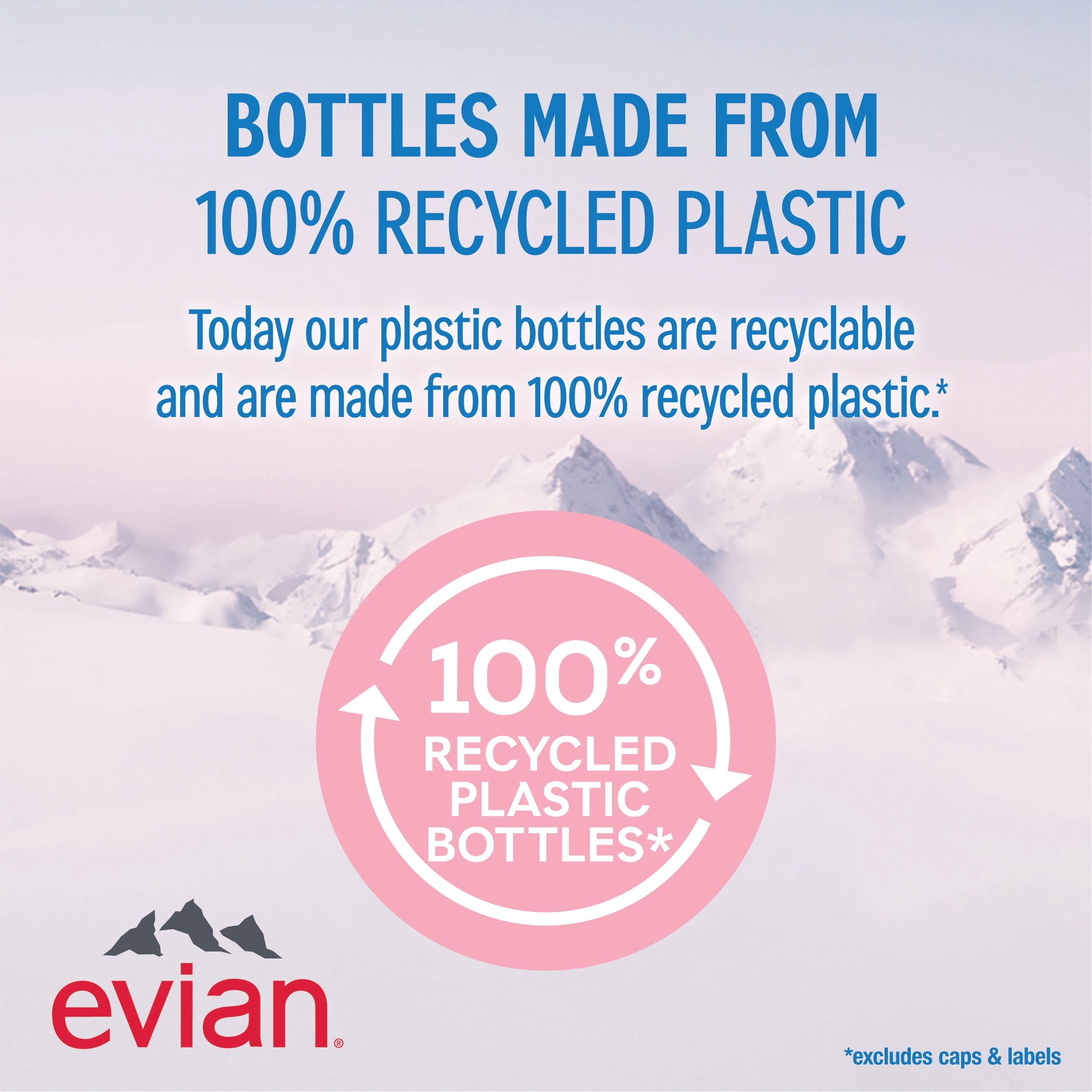 evian Natural Spring Water, 16.9 fl oz, 6 Pack Bottles