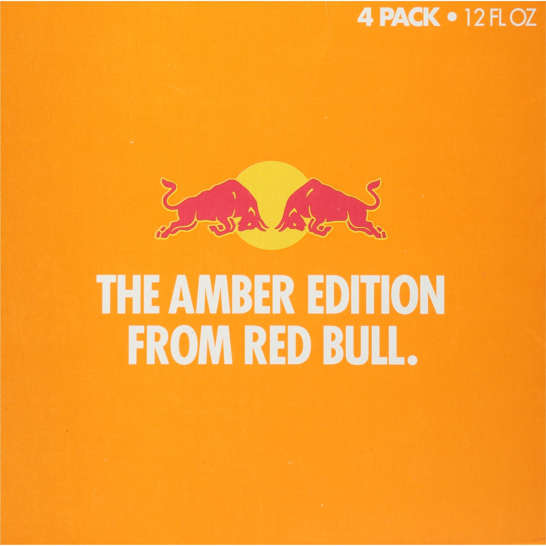 Red Bull Amber Edition Energy Drink, Strawberry Apricot, 114mg Caffeine, 12 fl. oz., Pack of 4 Cans
