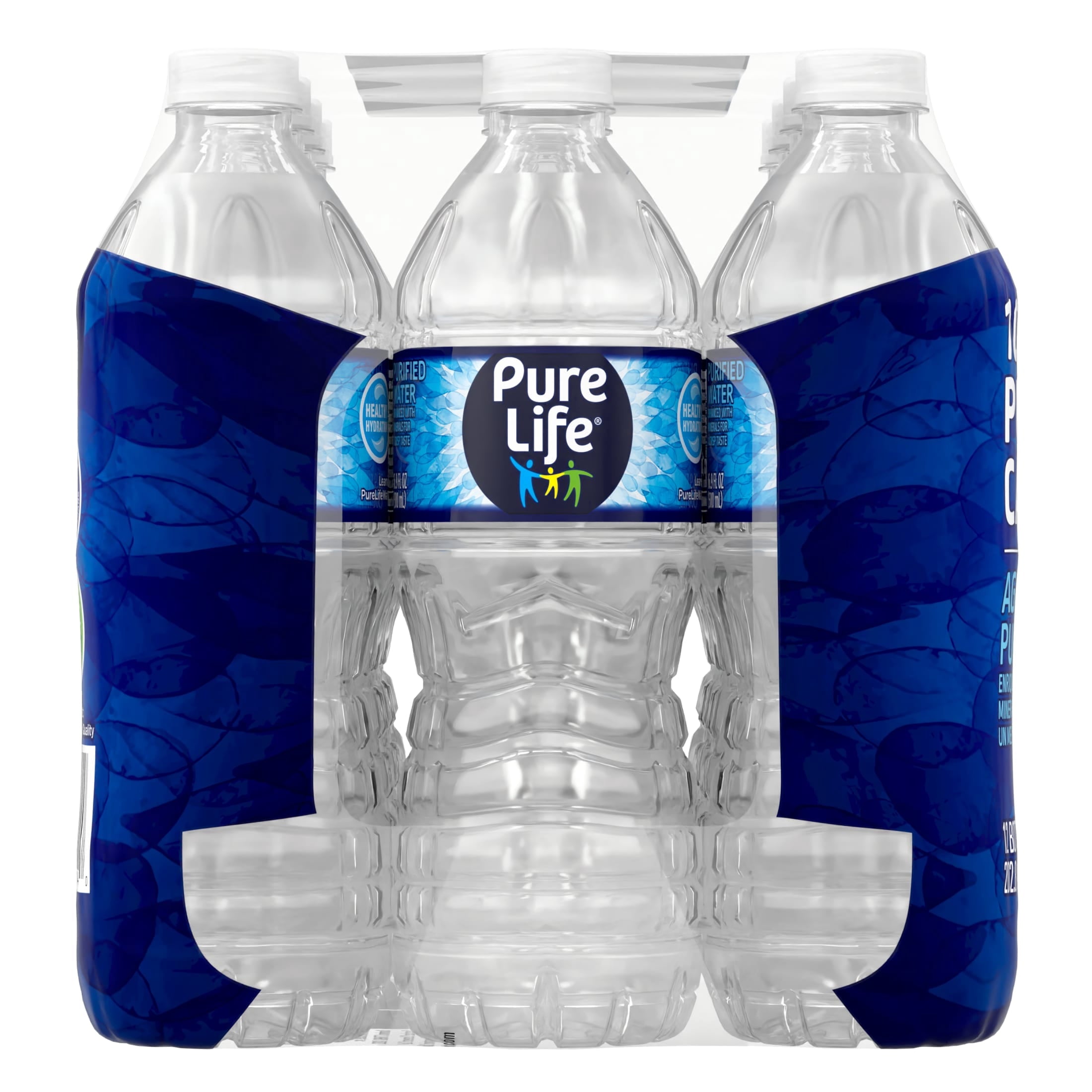 Pure Life Purified Water, 16.9 fl oz, 12-pack Plastic Bottles