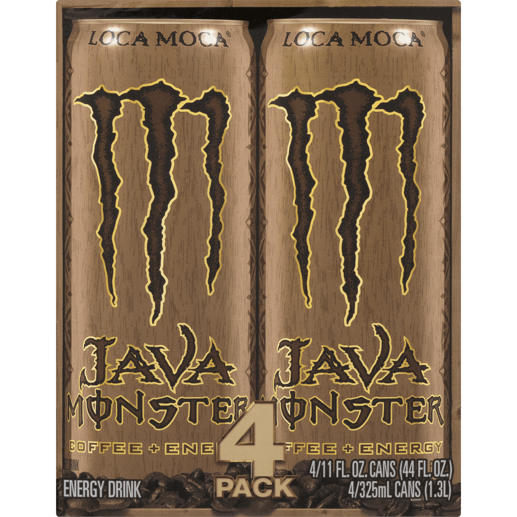 Java Monster Loca Moca, Coffee + Energy Drink, 11 fl oz, 4 Pack