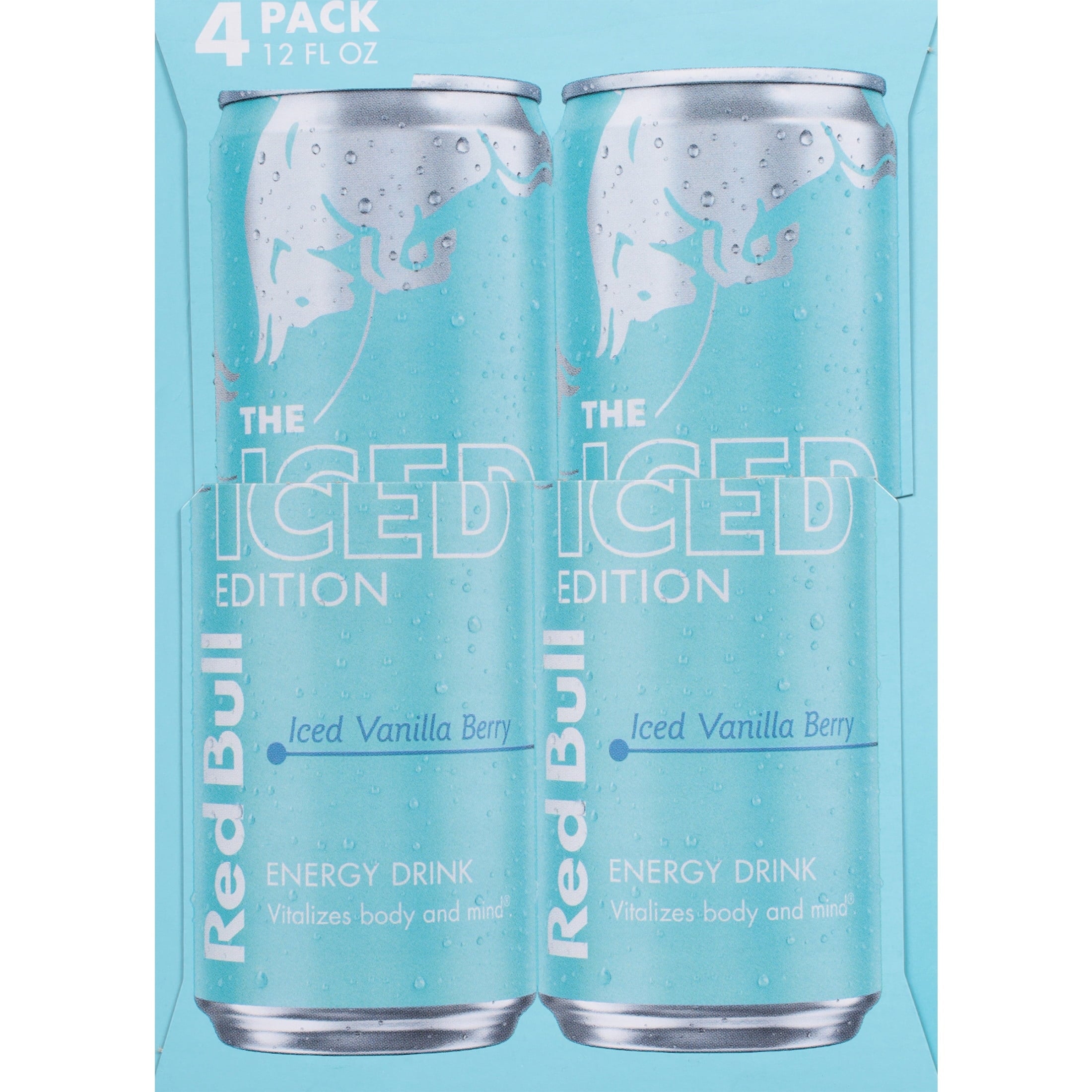 Red Bull Iced Edition Energy Drink, Iced Vanilla Berry, 12 fl. oz., Pack of 4