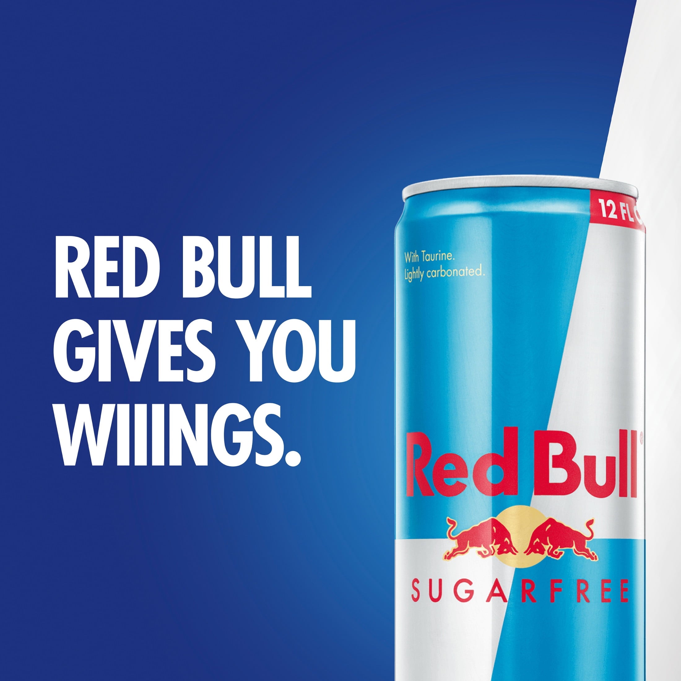 Red Bull Sugarfree Energy Drink, 12 fl. oz., Pack of 4 Cans, 114mg Caffeine, Taurine & B Vitamins