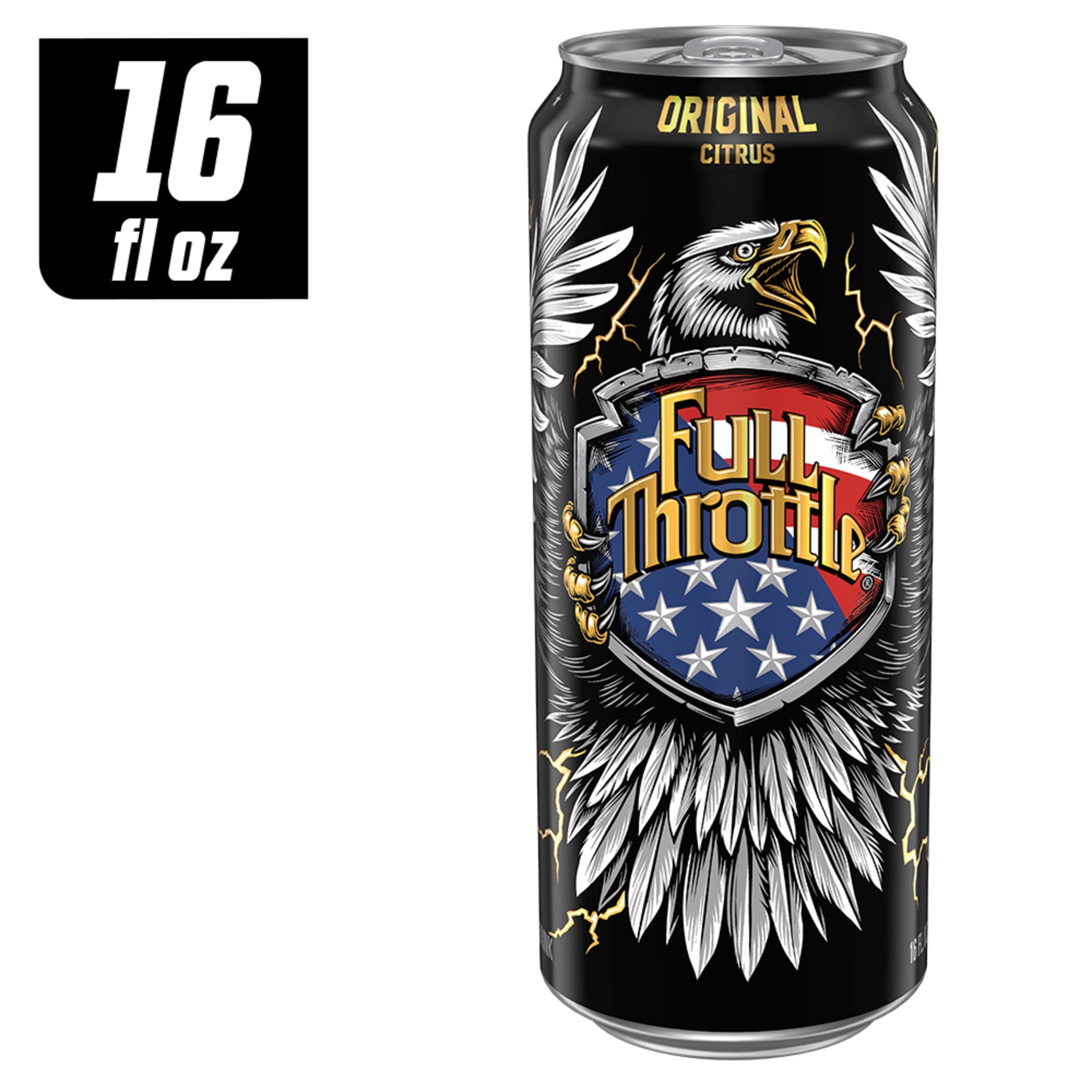 Full Throttle Citrus Energy Drink, 16 Oz Cans
