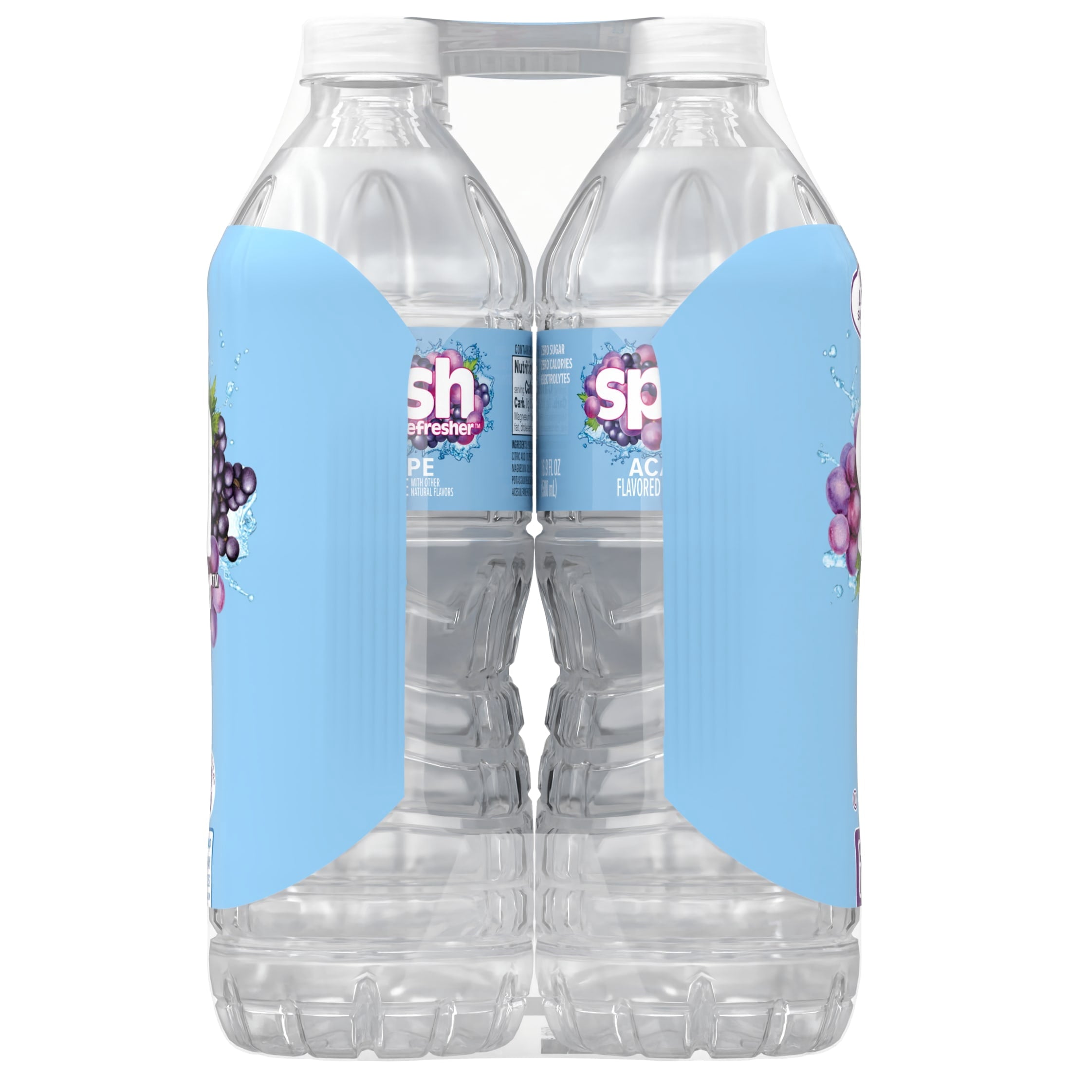 Splash Blast Acai Grape Flavored Water, 16.9 fl oz, 6-pack Plastic Bottles